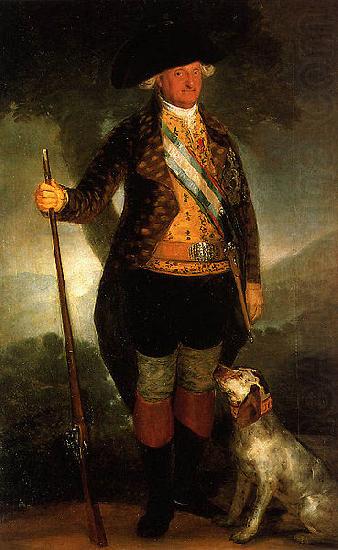 Francisco de Goya Charles IV in his Hunting Clothes china oil painting image